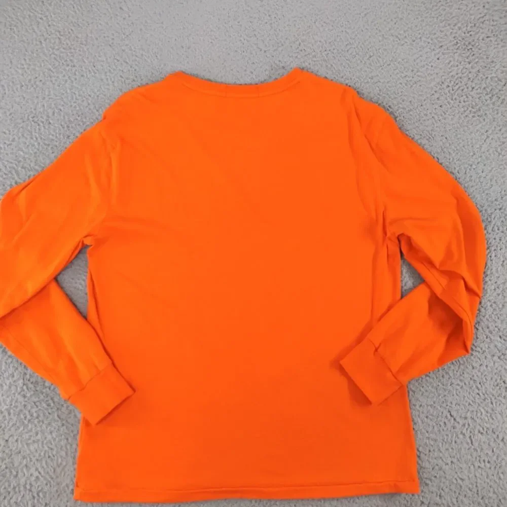 Polo Ralph Lauren Shirt Mens Medium Orange Classic Fit Polo Ski Graphic Tee